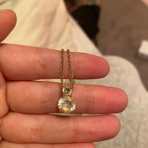 Swarovski gold necklace